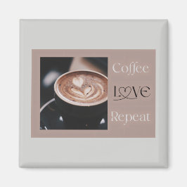 Kaffe KÄRLEK Upprepa – Modern kaffegåva för Magnet