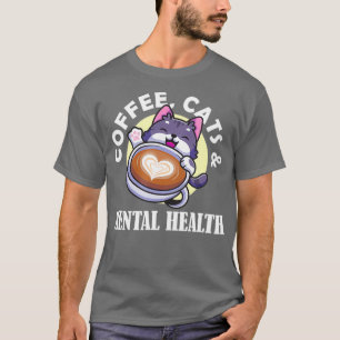 Kaffe Katt Mental Health Awareness Raise Anxiety T Shirt