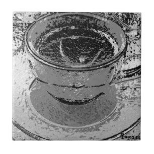 Kaffe, keramiskt plattor kakelplatta