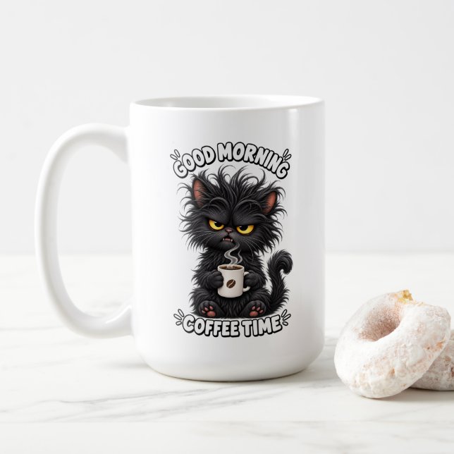Kaffe Kitty-mugg 15oz Kaffemugg (Med munk)