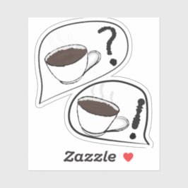 Kaffe? Klistermärken