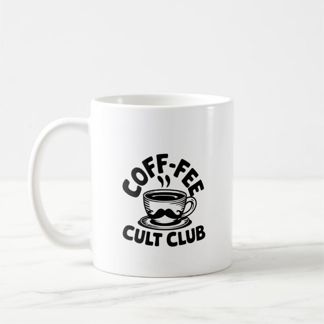 Kaffe-Klubb - ett Coffee U_U-Cult Kaffemugg (Vänster)