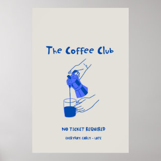 Kaffe-Klubben Poster