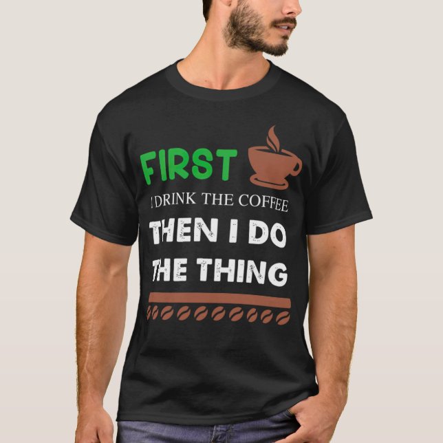 Kaffe-knallbjörn T Shirt (Framsida)