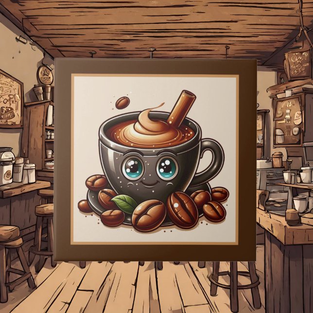 Kaffe, köks- och köks- och köksartiklar, av pub el kakelplatta (Skapare uppladdad)