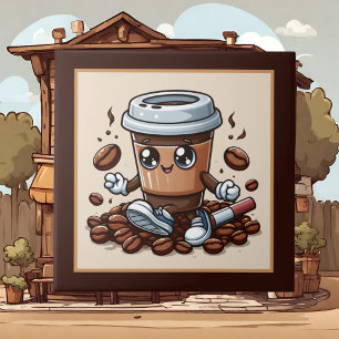 Kaffe, köks- och köks- och köksartiklar, av pub el kakelplatta