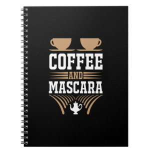 Kaffe konfekt och Mascara Anteckningsbok