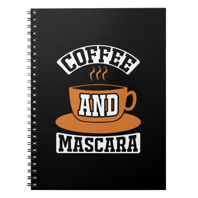 Kaffe konfekt och Mascara Anteckningsbok (Framsidan)