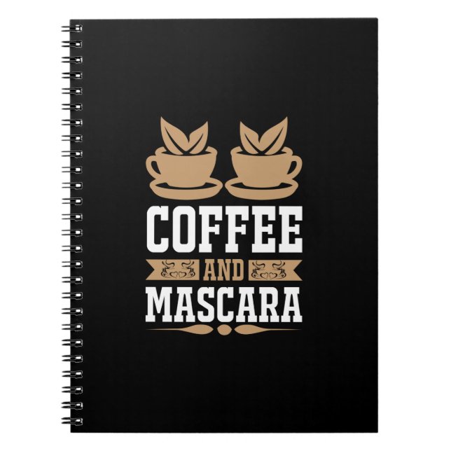 Kaffe konfekt och Mascara Anteckningsbok (Framsidan)