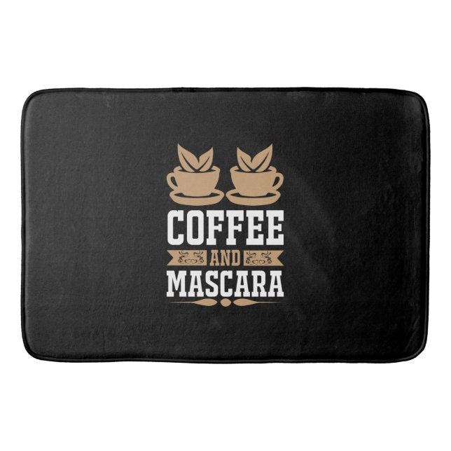 Kaffe konfekt och Mascara Badrumsmatta (Framsidan)