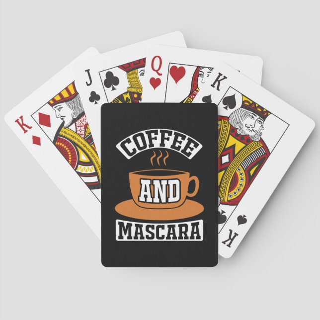 Kaffe konfekt och Mascara Casinokort (Baksidan)
