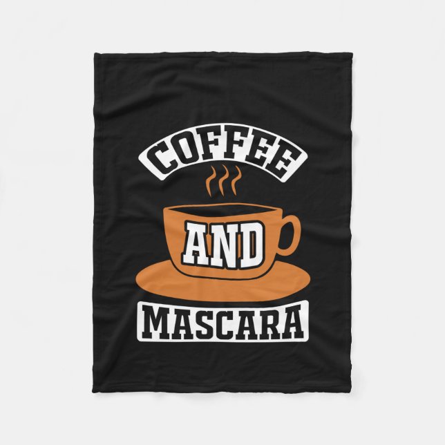 Kaffe konfekt och Mascara Fleecefilt (Framsidan)