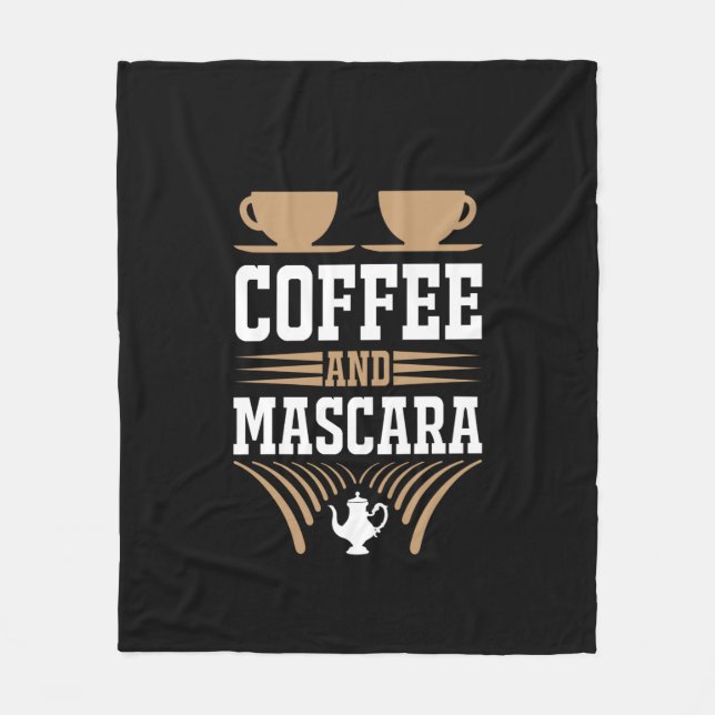 Kaffe konfekt och Mascara Fleecefilt (Framsidan)