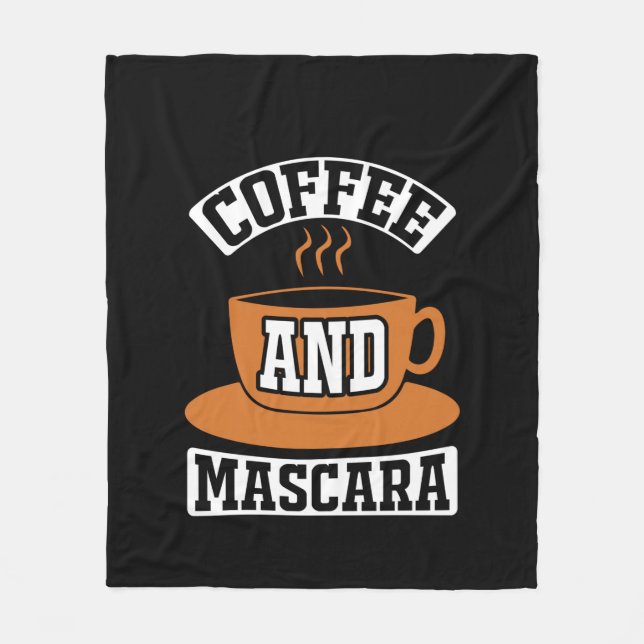 Kaffe konfekt och Mascara Fleecefilt (Framsidan)