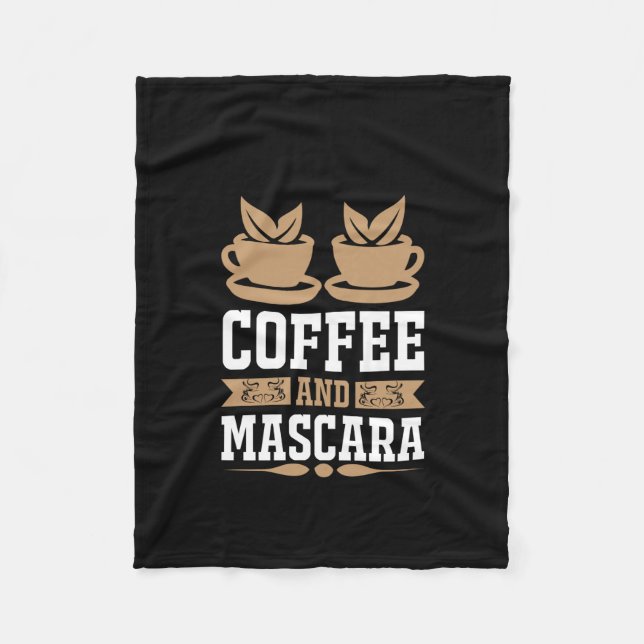 Kaffe konfekt och Mascara Fleecefilt (Framsidan)