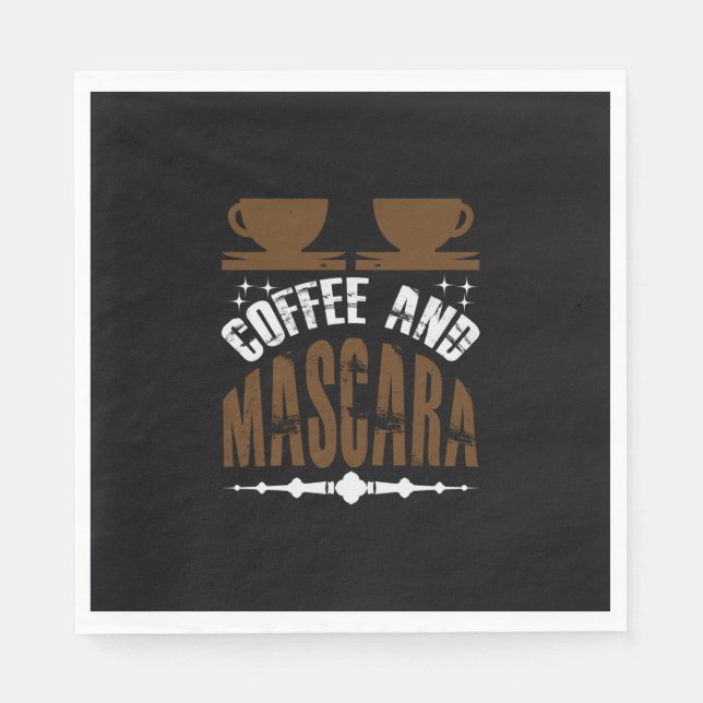 Kaffe konfekt och Mascara Pappersservett (Framsidan)