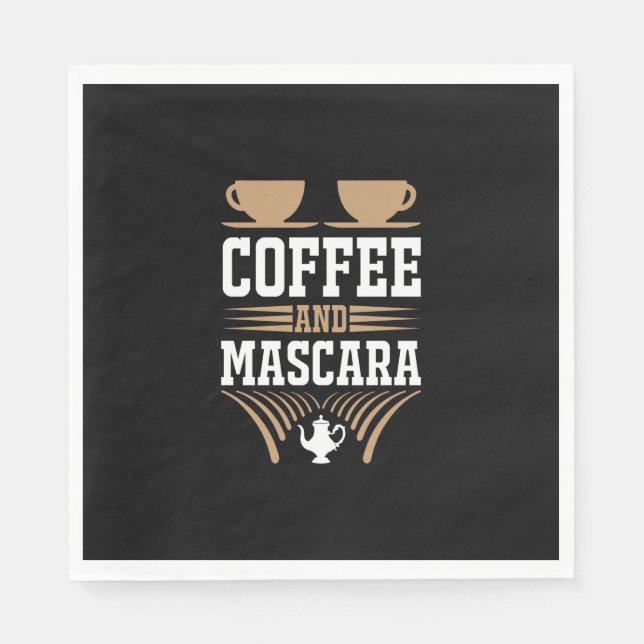 Kaffe konfekt och Mascara Pappersservett (Framsidan)