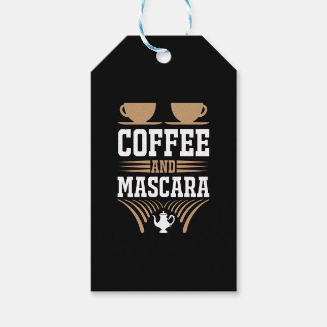 Kaffe konfekt och Mascara Presentetikett (Framsidan)