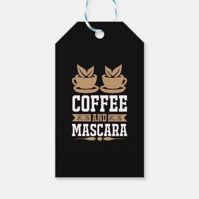 Kaffe konfekt och Mascara Presentetikett (Framsidan)