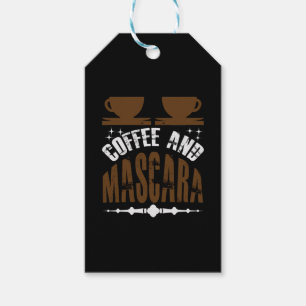 Kaffe konfekt och Mascara Presentetikett