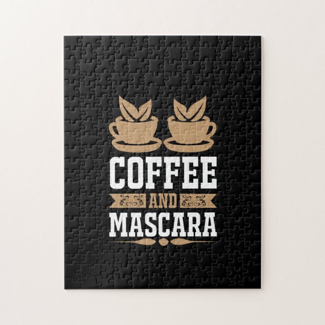 Kaffe konfekt och Mascara Pussel (Vertikal)