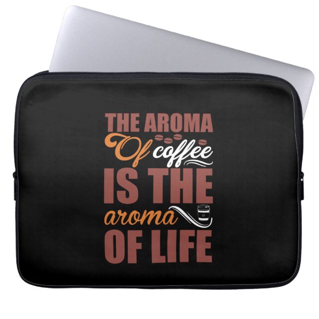 Kaffe konst Aroma från kaffe Laptop Fodral (Framsidan)