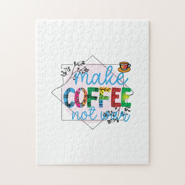 Kaffe konst som inte är Krig Pussel (Vertikal)