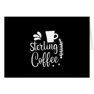 Kaffe konst Sterling kaffe Hälsningskort