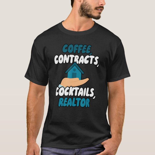 Kaffe, kontrakt, acklimmer, backar, omaltor t shirt (Framsida)