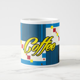 Kaffe Kopp abstrakt mode kvinna POP-ART stil Jumbo Mugg