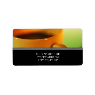 Kaffe Kopp Adressetiketter