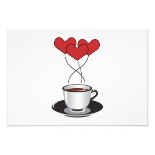 Kaffe Kopp, Arabica-kaffe, svart kaffe, örter Fototryck