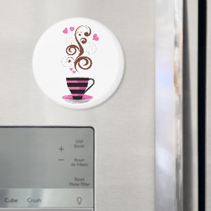 Kaffe Kopp, Arabica-kaffe, svart kaffe, örter Magnet