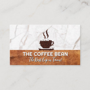 Kaffe Kopp av bönor Visitkort
