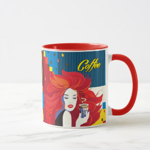 Kaffe Kopp BeSnyt Mode Woman POP-ART-Trendig