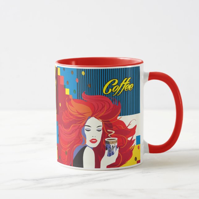 Kaffe Kopp BeSnyt Mode Woman POP-ART-Trendig (Höger)