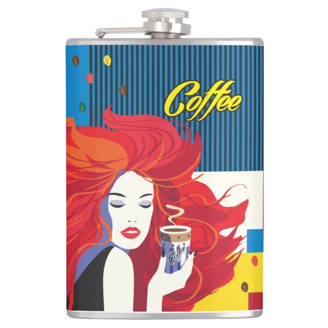 Kaffe Kopp BeSnyt Mode Woman POP-ART-Trendig Fickplunta (Framsidan)