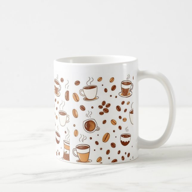 Kaffe Kopp Ceramic Mugg - Perfekt för kaffe i Älsk (Höger)