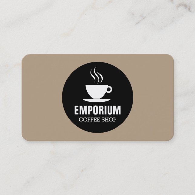 Kaffe Kopp Circle - Kaffe b69f85 Visitkort (Framsida)