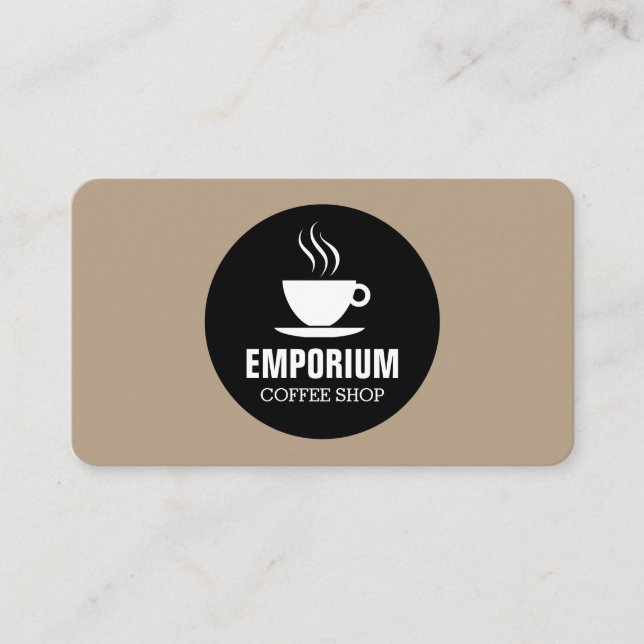 Kaffe Kopp Circle - Kaffe b69f85 Visitkort (Framsida)