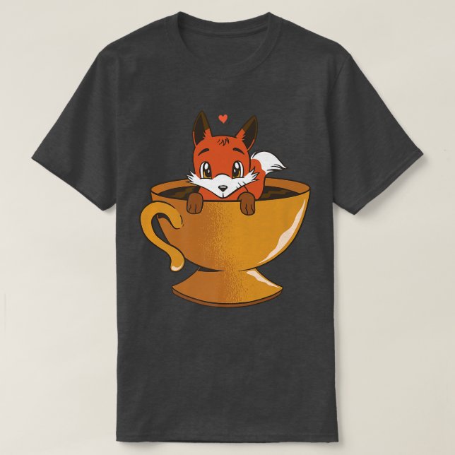 Kaffe Kopp Cute of Hett Espresso Coffee Älskare Ca T Shirt (Design framsida)