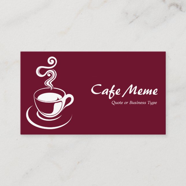 Kaffe Kopp - Djupbrott 65001d (Cream) Visitkort (Framsida)