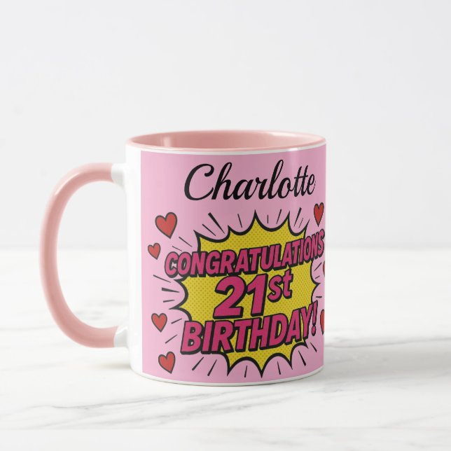 Kaffe kopp för 21-årsdag (Vänster)