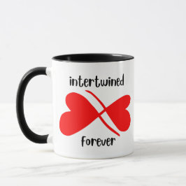 Kaffe kopp för Alltid Sammanflätade