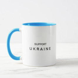 Kaffe kopp för att stödja Ukraina