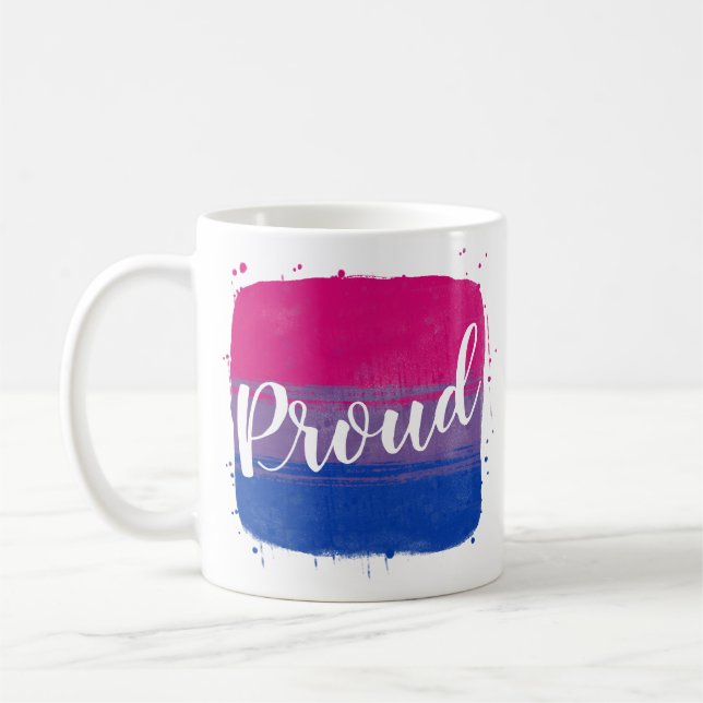 Kaffe kopp för Bisexuell Pride Flagga (Vänster)