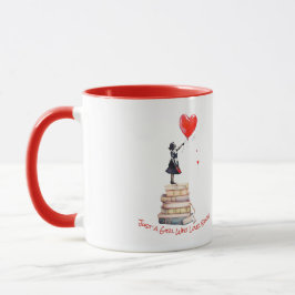 Kaffe kopp för bokälskare