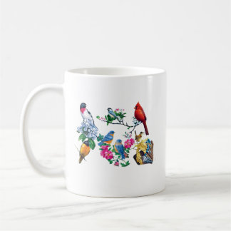 Kaffe kopp för fågelälskare