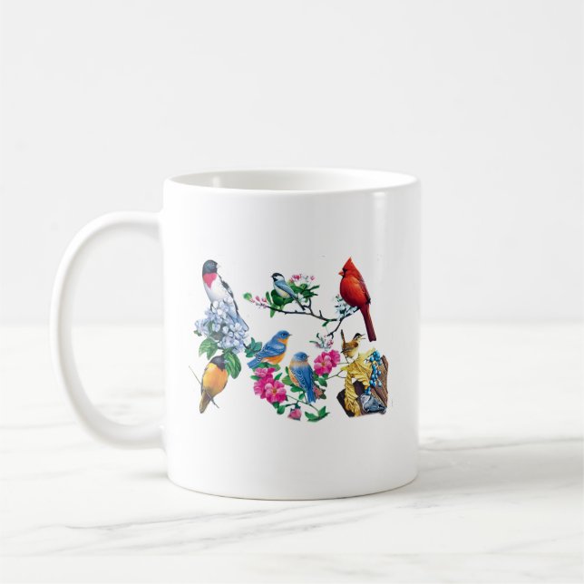 Kaffe kopp för fågelälskare (Vänster)
