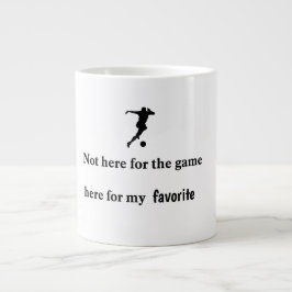 Kaffe kopp för fotbollsfan spelare supportrar jumbo mugg